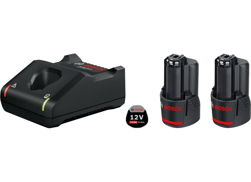 Bosch Bleu Accessoires 12 Volt 1600A019RD Pack 2 Batteries GBA 12V 3.0 Ah + Chargeur GAL 12V-40 1 Bosch Bleu Accessoires 12 Volt 1600A019RD Pack 2 Batteries GBA 12V 3.0 Ah + Chargeur GAL 12V-40
