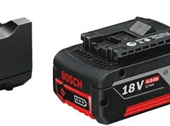 Bosch Bleu Accessoires 18 Volt 1600A019S0 Pack 2 Batteries GBA 18V 4.0Ah + Chargeur GAL 18V-40