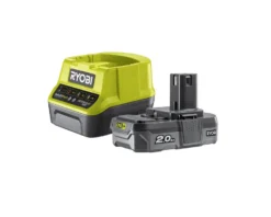 Ryobi Accessoires 5133003368 RC18120-120 Batterie One+ 18 Volt 2.0 Ah Li-ion + Chargeur