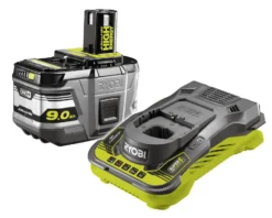 Ryobi Accessoires 5133004421 RC18150-190 Batterie One+ 18 Volt 9.0 Ah Li-ion + Chargeur
