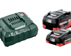Metabo Accessoires 18 Volt 685160000 Pack Batterie 1 X 18V LiHD 4.0Ah + 1 X 18V LiHD 5.5Ah + 1 X Chargeur ASC 55