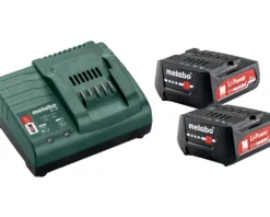 Lot de batterie Soldes 16 Metabo Accessoires 12 Volt 685300000 Kit De Base - 2 X 12V 2.0Ah Li-Ion Batterie + Chargeur SC30