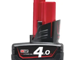Milwaukee Accessoires 12 Volt Batterie Red Lithium 4.0 A.h M12 B4