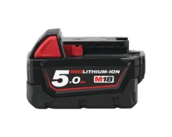 Milwaukee Accessoires 18 Volt Batterie Red Lithium 5.0 Ah M18 B5