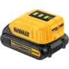 DeWalt Accessoires 18 Volt DCB090-XJ Adaptateur / Chargeur USB Compatible Avec Les Batteries XR