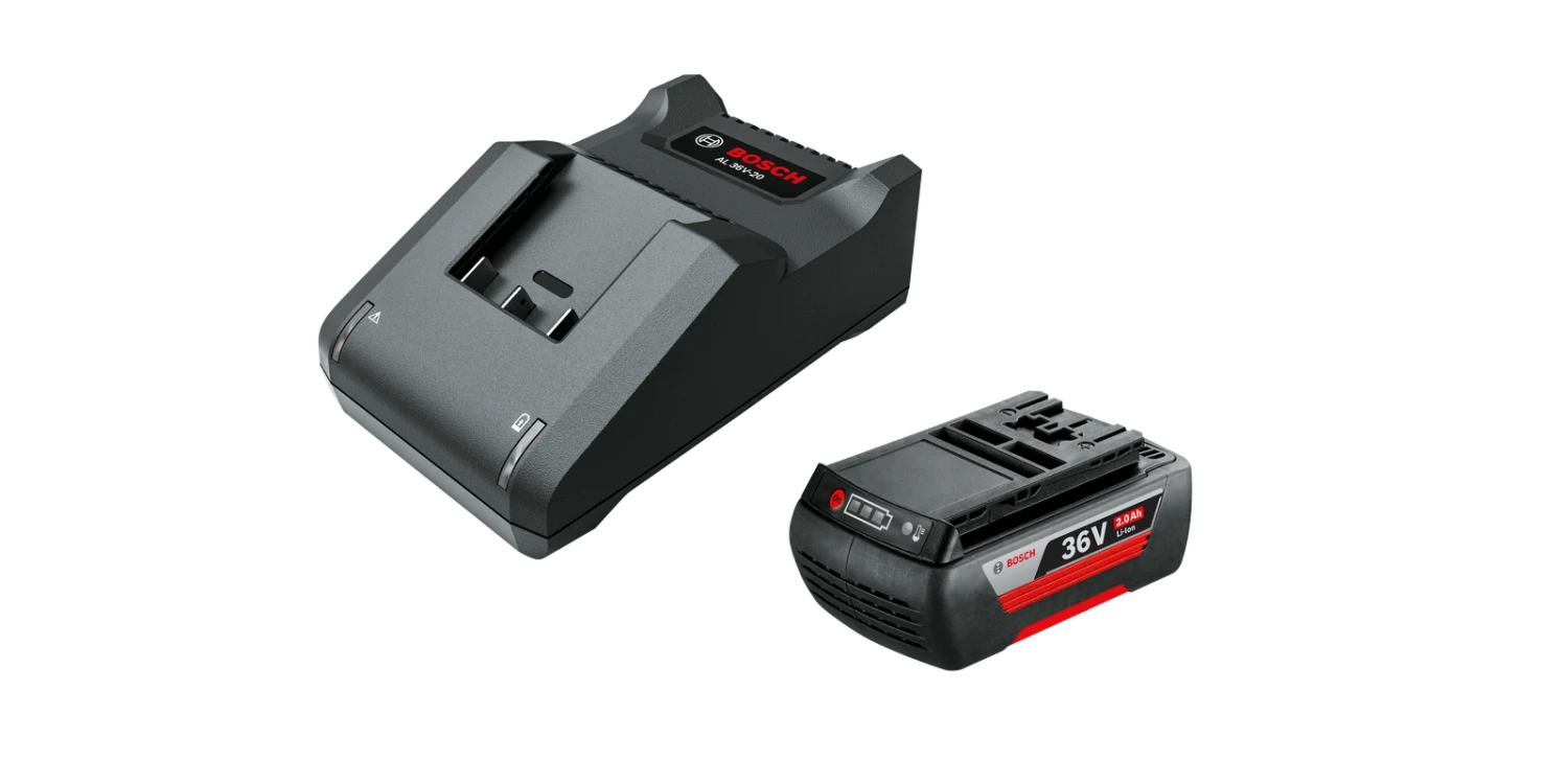 Bosch Jardin Accessoires 36 Volt Ensemble De Démarrage - Batterie 36V 2.0Ah Li-Ion + Chargeur AL 36V-20 Pour Machines De Jardin F016800609 1 Bosch Jardin Accessoires 36 Volt Ensemble De Démarrage - Batterie 36V 2.0Ah Li-Ion + Chargeur AL 36V-20 Pour Machines De Jardin F016800609