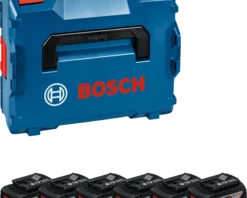 Bosch Bleu Accessoires 18 Volt Jeu De Batteries En L-Boxx - 6 X GBA 18V 4.0 Ah Li-ion 1600A02A2S