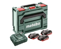 Metabo Accessoires 18 Volt Pack Batterie 3 X 18V LiHD 4.0Ah + 1 X Chargeur ASC 55 En MetaBox 145 685133000